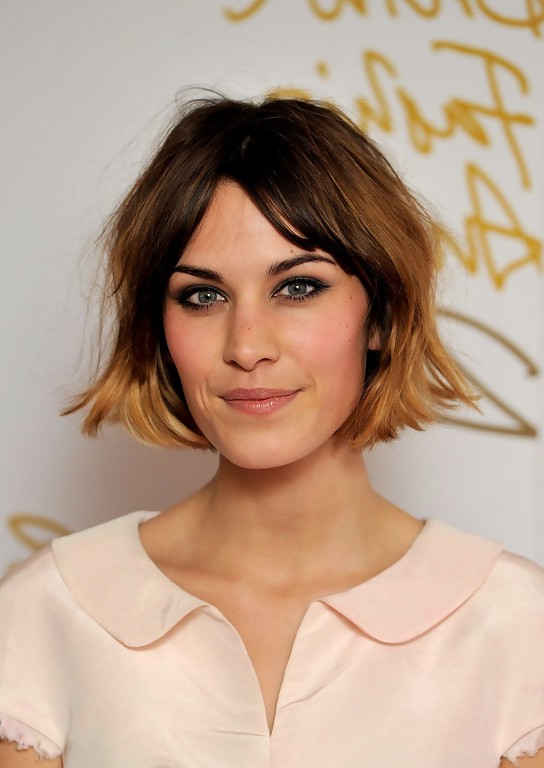 Alexa Chung Short Ombre Bob Haircut For Women Styles Weekly