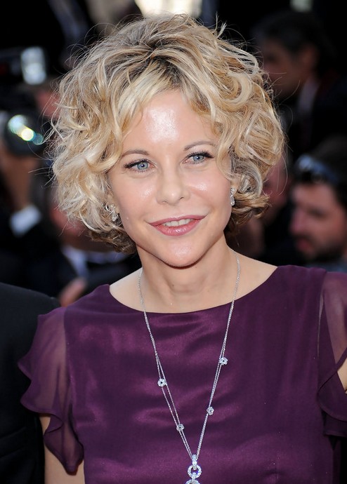 Meg Ryan Short Haircut Blonde Curly Hairstyle For Women Over 50