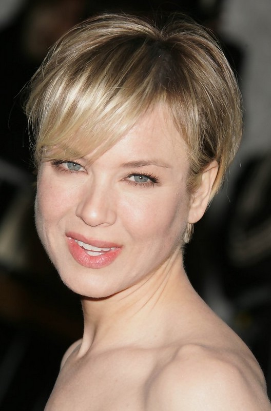 Boycut Styles Renee Zellweger Short Boy Cut With Bangs For Women