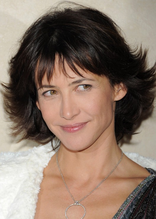 Sophie Marceau Sassy Short Bob Hairstyle With Bangs Styles