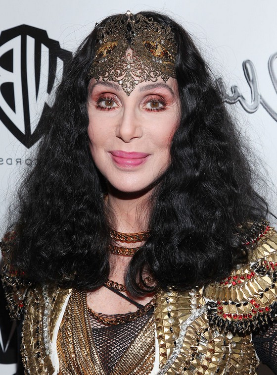 Cher Medium Black Curly Hairstyle For Women Over 60 Styles