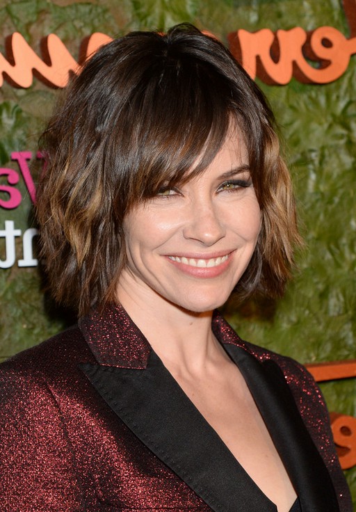 Evangeline Lilly Short Messy Layered Razor Cut Styles Weekly