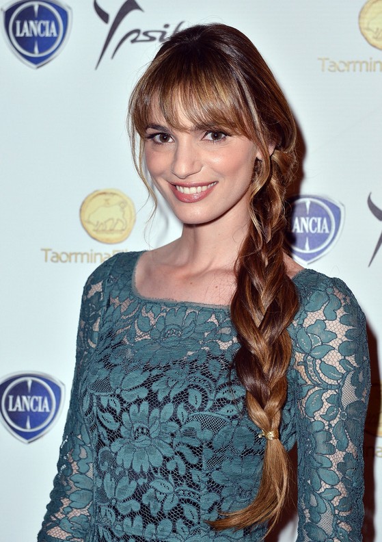 Gaia Bermani Long Side Braid With Bangs For Thick Hair Styles Weekly