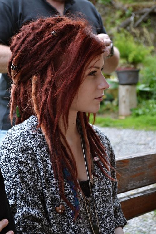 Girls Red Dreadlocks Styles Weekly