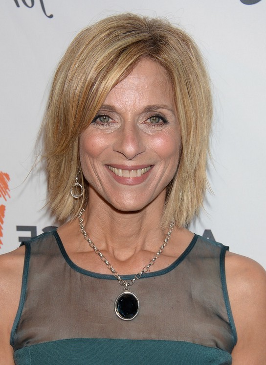 Janis Spire Medium Layered Bob Haircut For Older Women Over 60 Styles Weekly