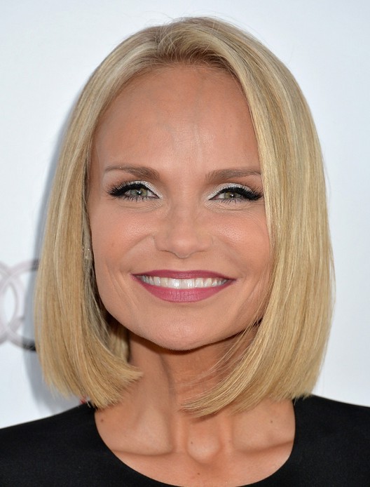 Kristin Chenoweth Short Straight Blonde Bob Cut For Summer