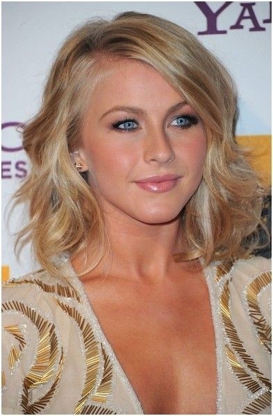 Medium Wavy Hairstyle: Celebrities Haircuts for Waves Hair