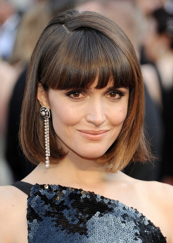 Rose Byrne Chic Short Pageboy Haircut With Blunt Bangs