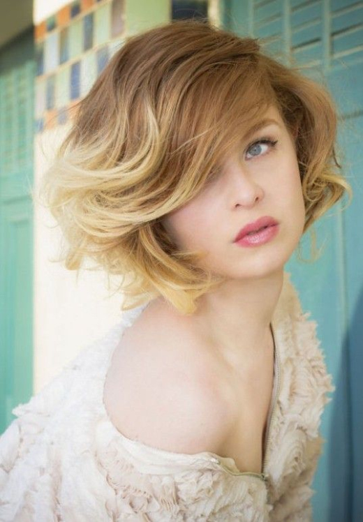Short Ombre Bob Haircut With Bangs Styles Weekly