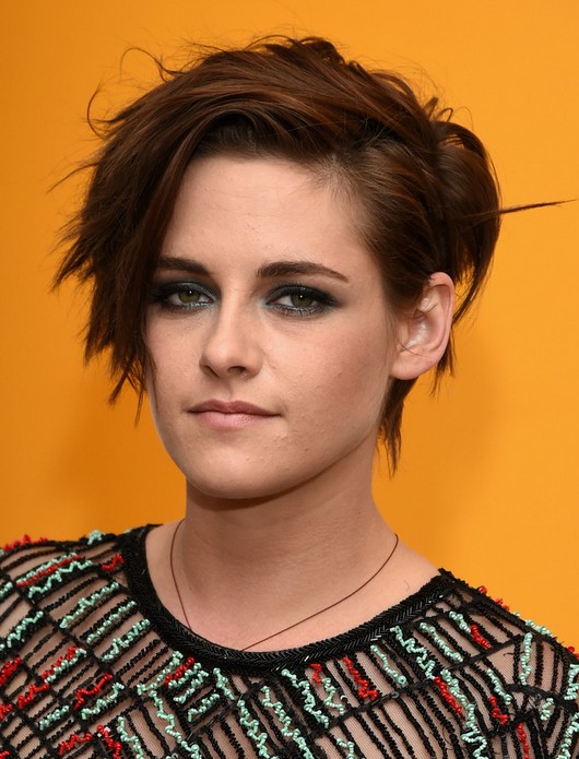 2015 Kristen Stewart Short Haircut: Messy Short Hairstyles with Side ...