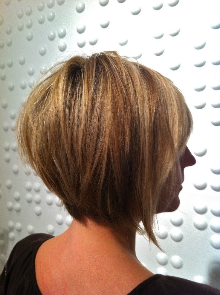 short stacked hair style