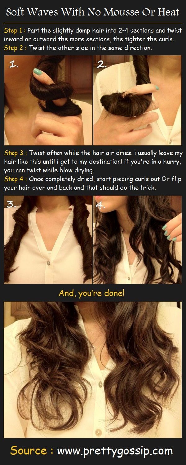 Diy No Heat Curls 15 Tutorials For Curl Hair Without Heat Styles Weekly 7656