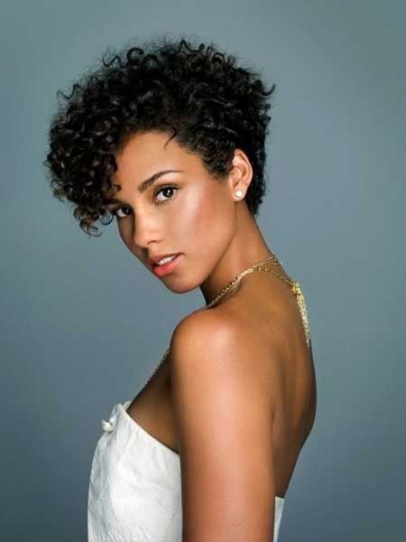 short curly black hair