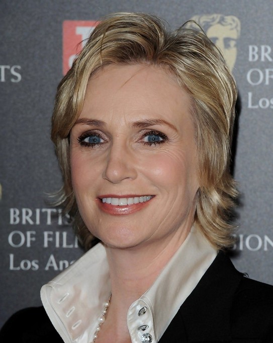 Jane Lynch Short Layered Bob Hairstyle For Women Over 50