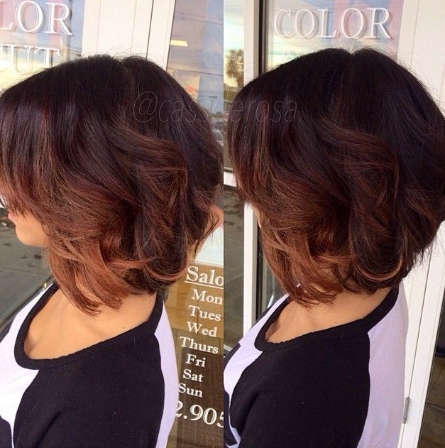 Ombre hair color ideas for short hair