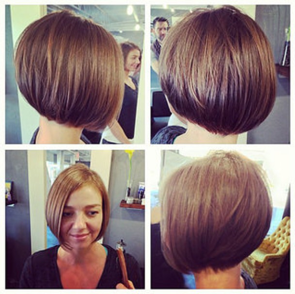 Straight bob with blunt-cut fringe for 2015