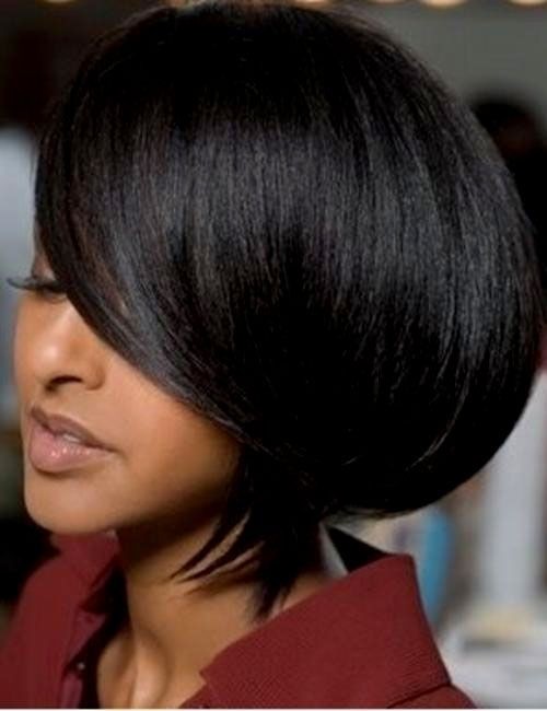 Straight Short Haircut - Groovy Short Bob Hairstyles for Black Women