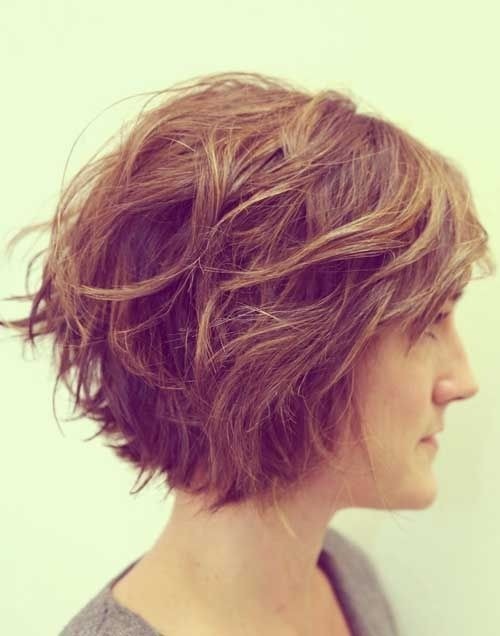Wavy Hairstyles for Short Thick Hair: Women Haircuts 2015 / Via