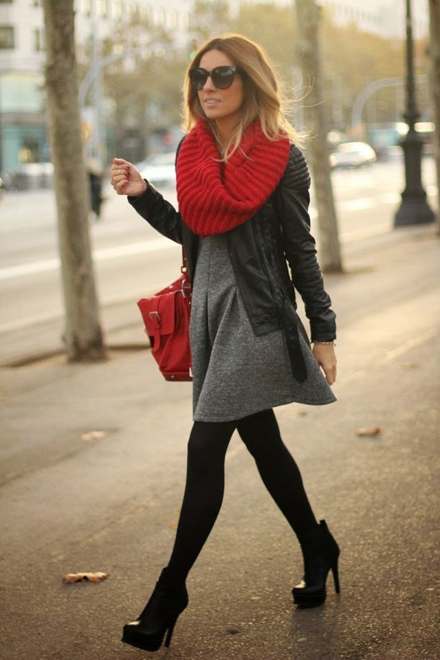 2015 Stylish Winter Outfit Ideas with Dresses | Styles Weekly