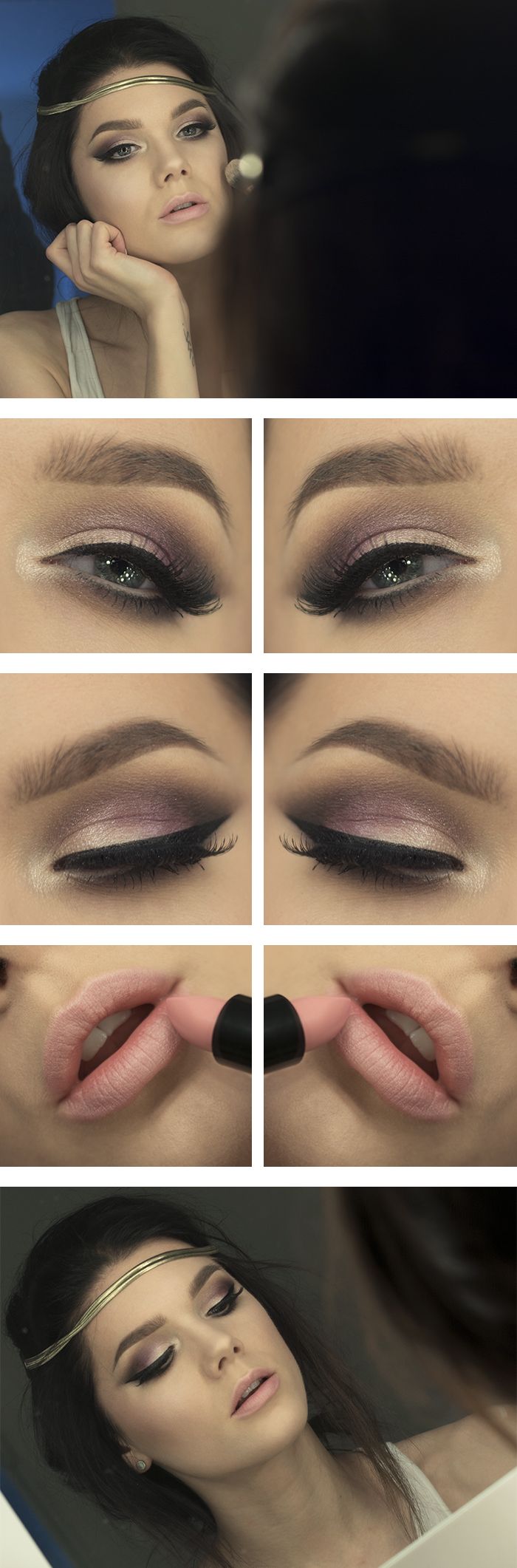 13 Fashionable Makeup Ideas and Tutorials with Nude Lips 