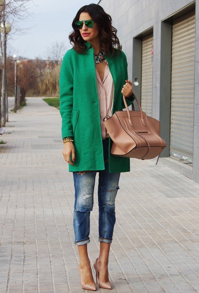 Fashionable Winter Outfit Ideas With Colored Coats Styles Weekly