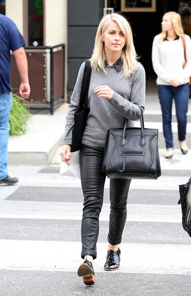 leather pants casual outfit