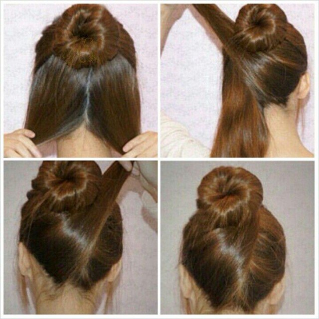 Lovely Top Knot Hairstyle Tutorial