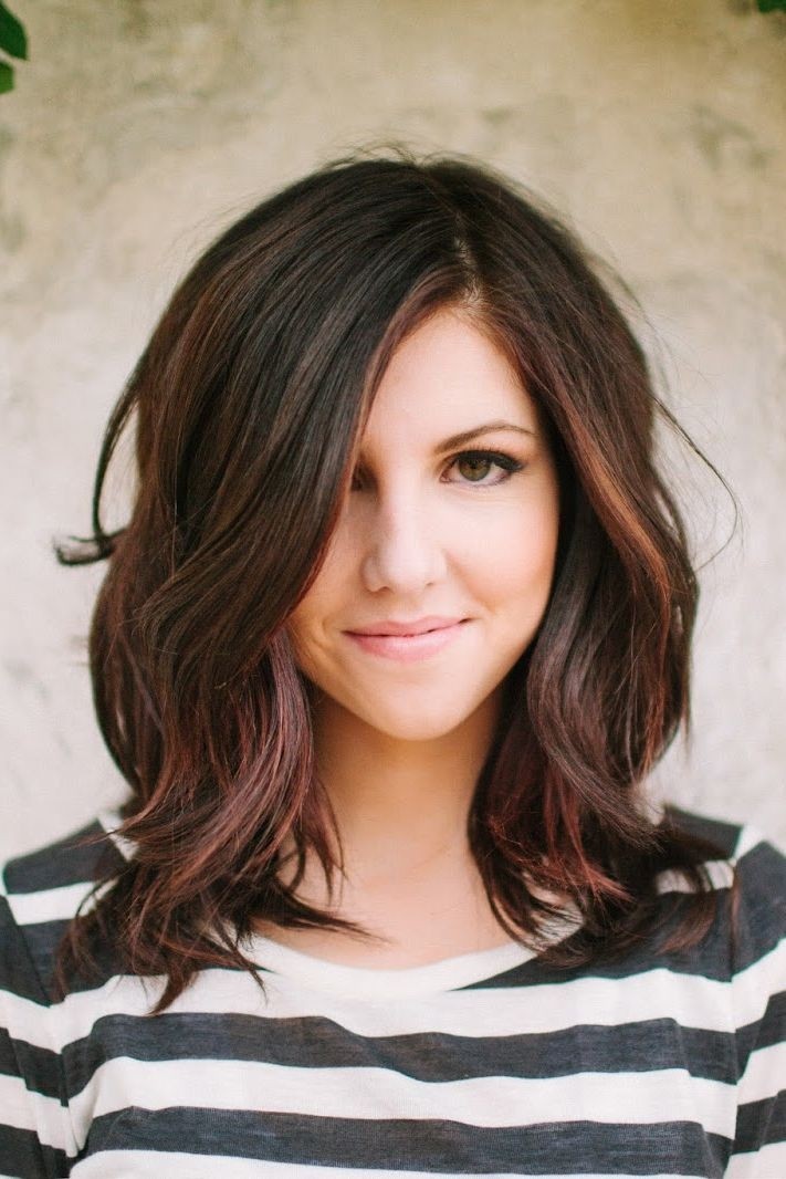 Medium Dark Hairstyles Wavy