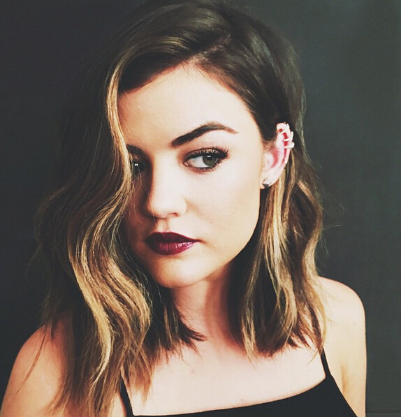 Lucy Hale Wavy Lob Hairstyle | Styles Weekly