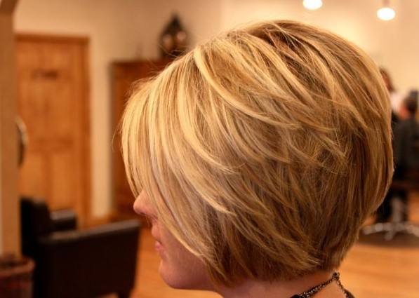 Short Layered Stacked Bob Haircut Pictures How To Get Kelly