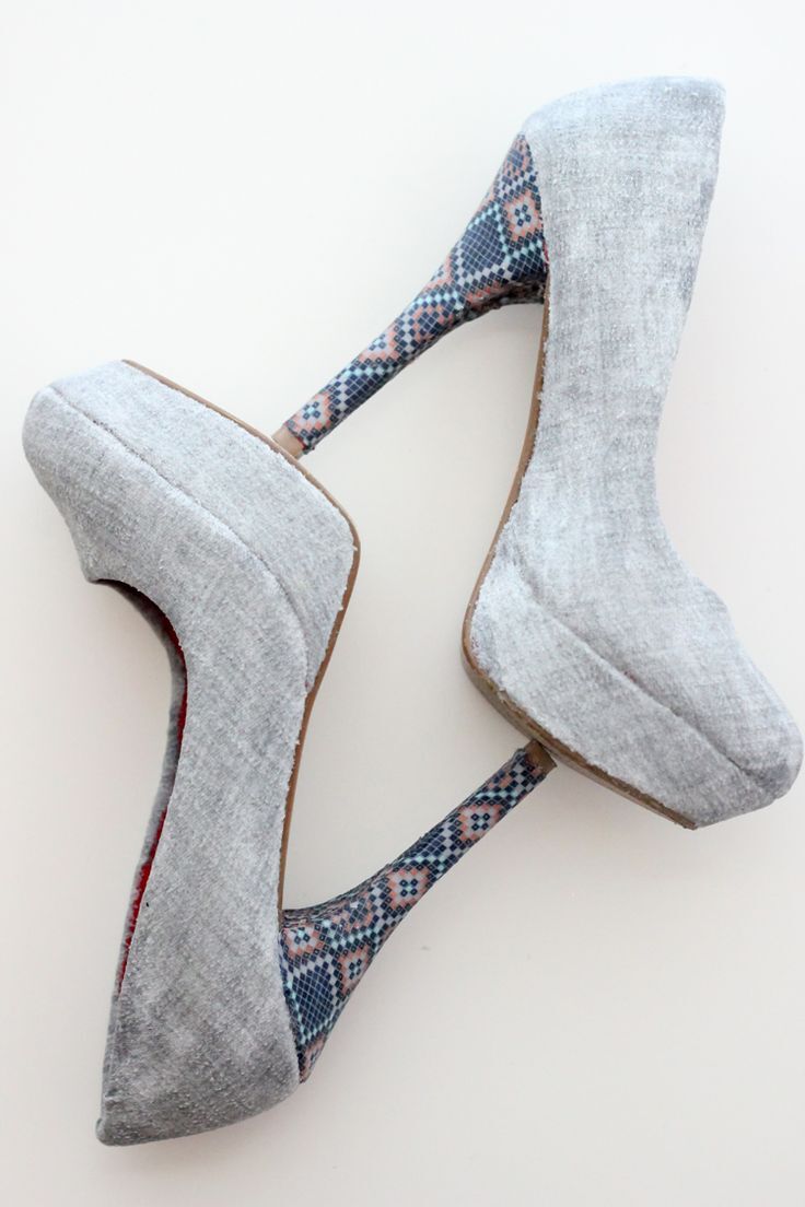 DIY Fabric Covered Heels