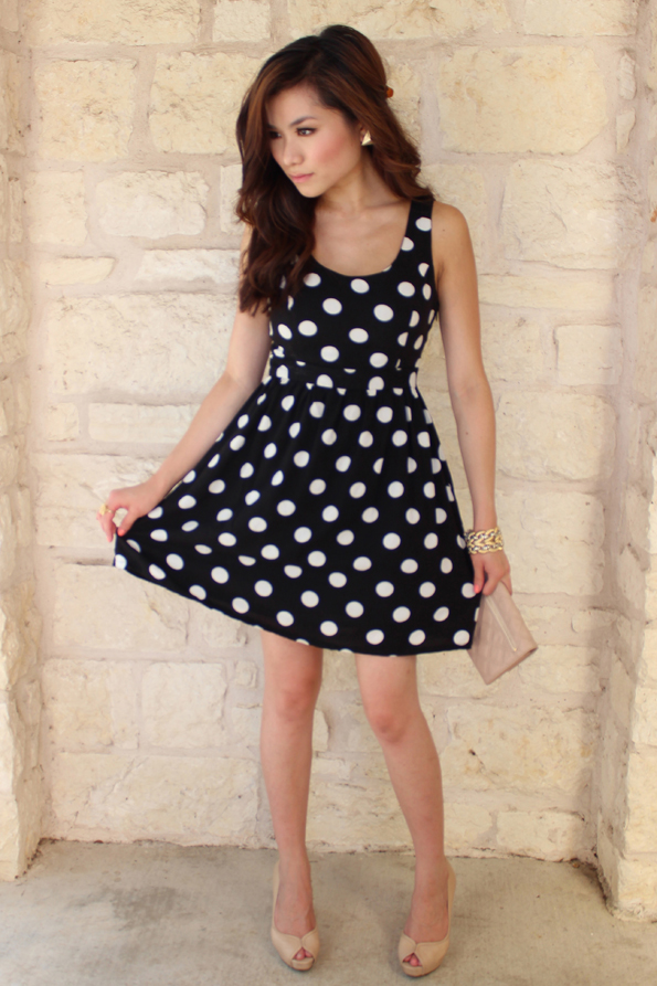 next black and white dress