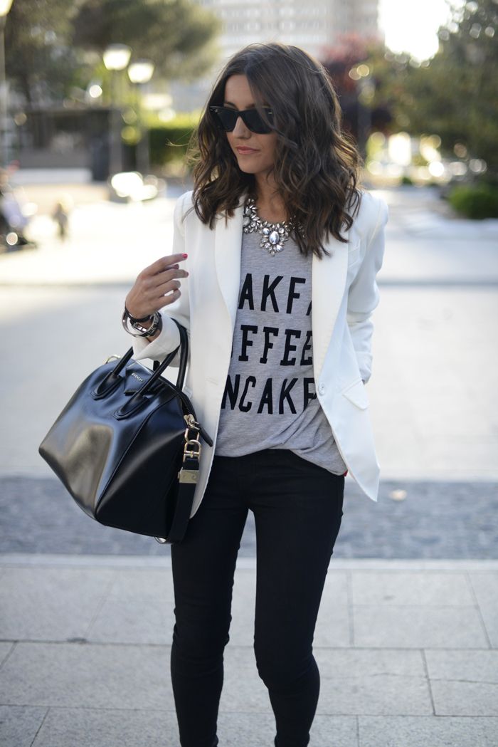 womens black and white outfits