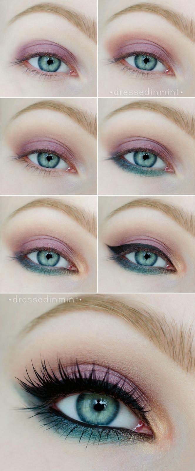 26 easy makeup tutorials for blue eyes | styles weekly
