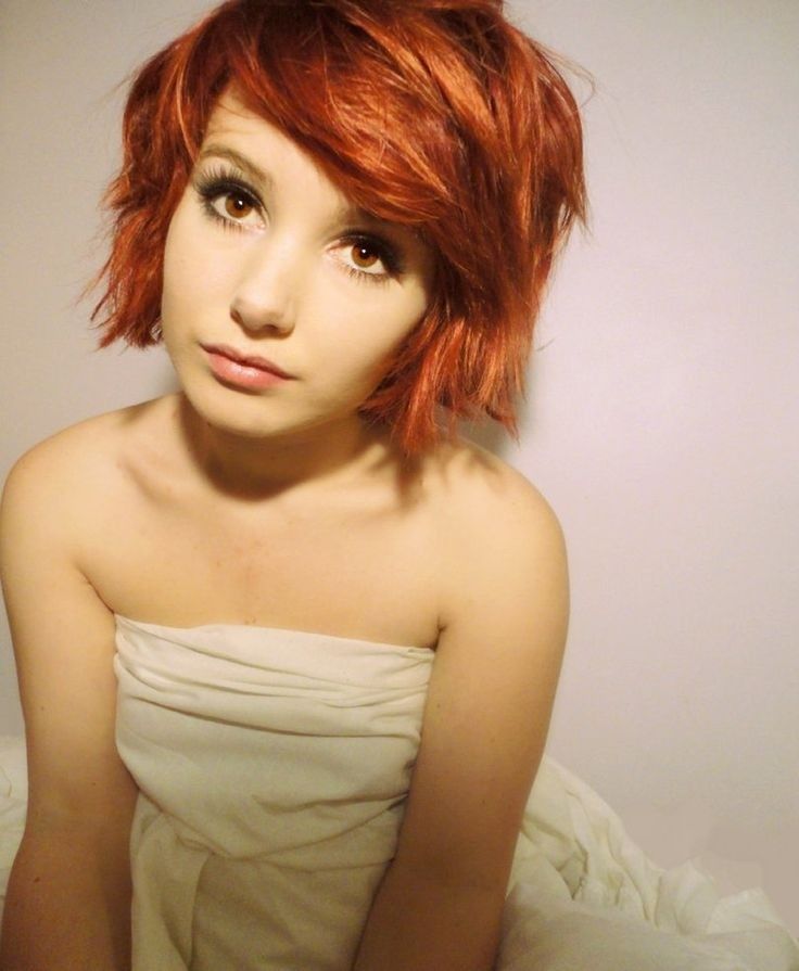 short red scene hair