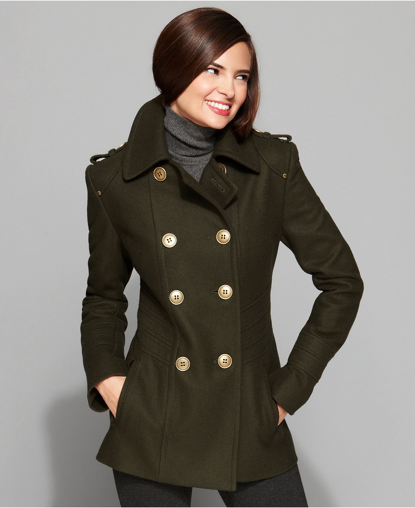 Images of Pea Coats For Women On Sale - Reikian