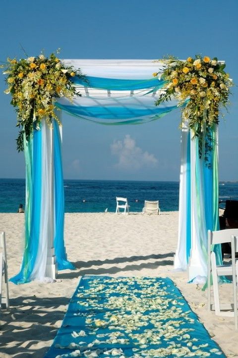 Turquoise Beach Wedding Decor Styles Weekly