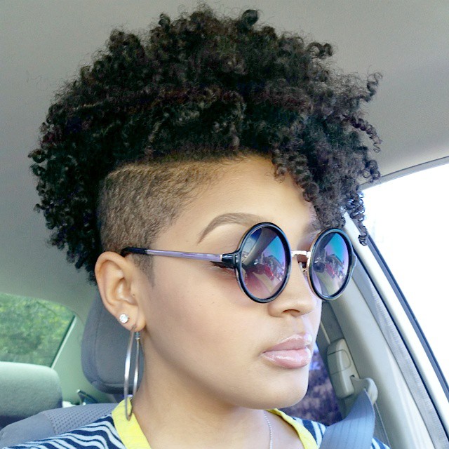 black mohawk fade haircut women