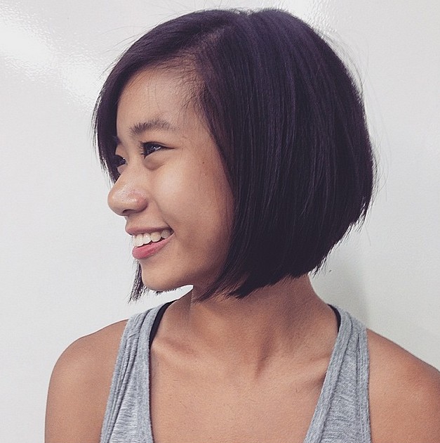 beautiful Short Layered Hair For Round Face Asian 