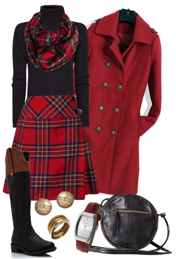 25 Pretty & Plaid Wintertime Outfit Ideas - Polyvore Outfits for Winter