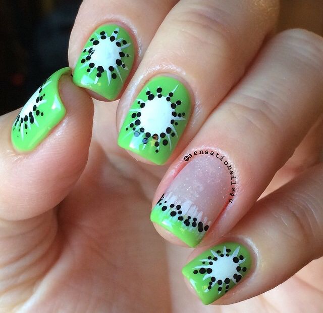 Cute Kiwi Nail Design Styles Weekly