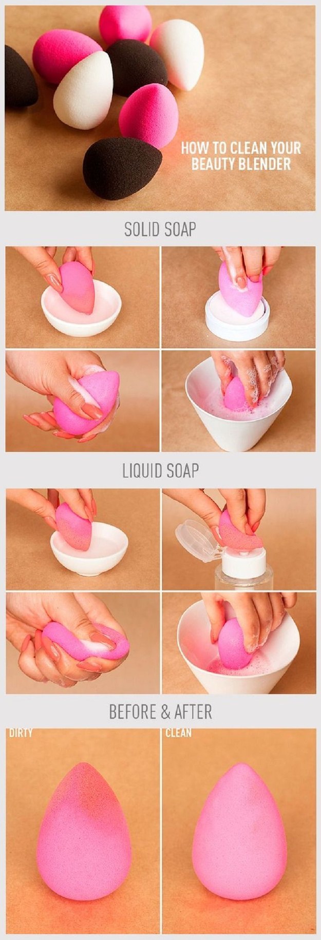 how to clean your beauty blender