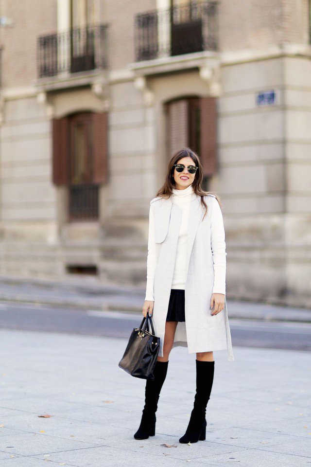 long white cardigan outfit