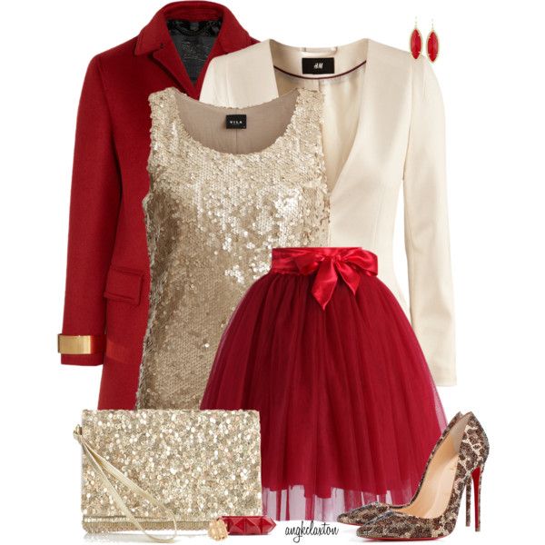 red and gold attire