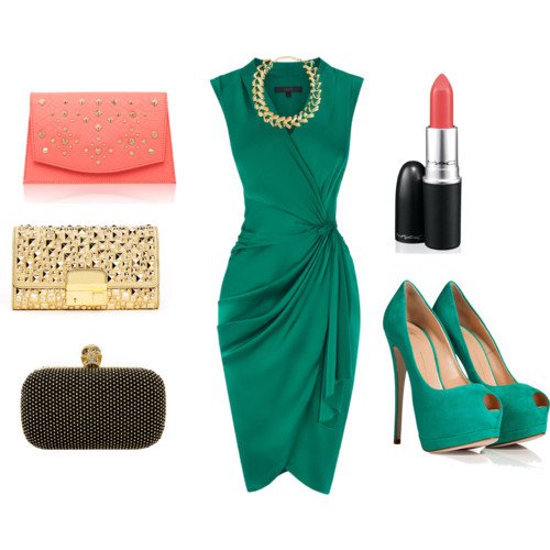 emerald green holiday dress