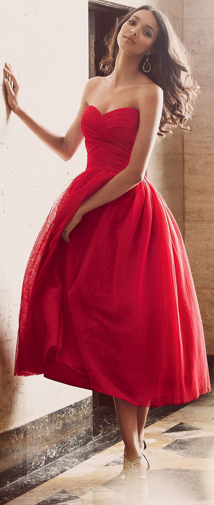 red new years dress