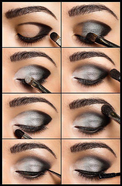 prom makeup ideas silver