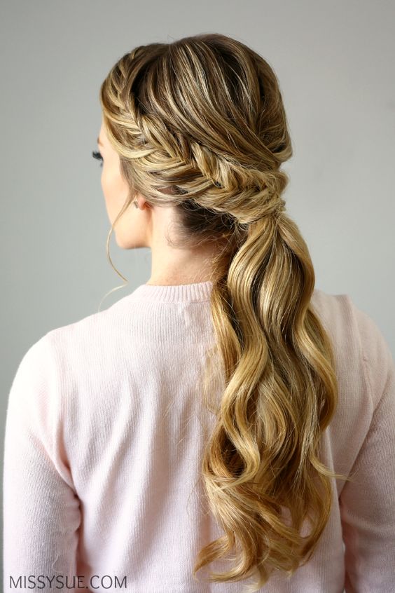 16 beautiful braided ponytail hairstyles for different occasions