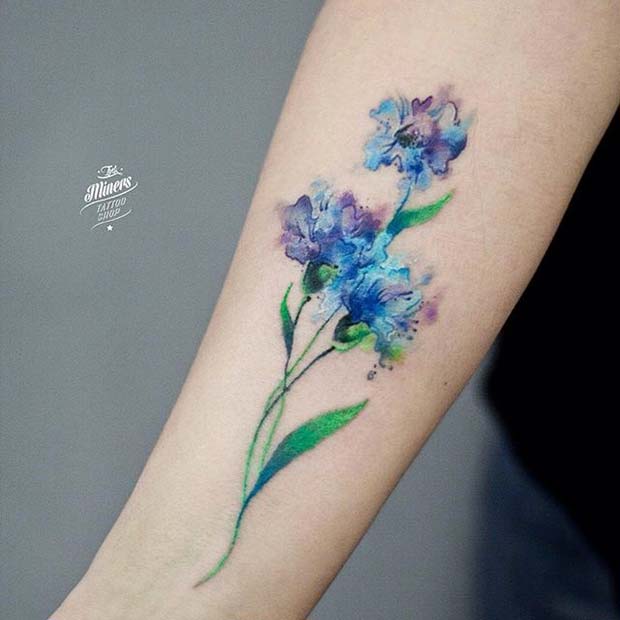 16 Beautiful Watercolor Tattoo Designs for Women | Styles Weekly