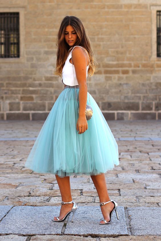 20 Fashionable Tulle Skirt Outfits For Summer Crazyforus 